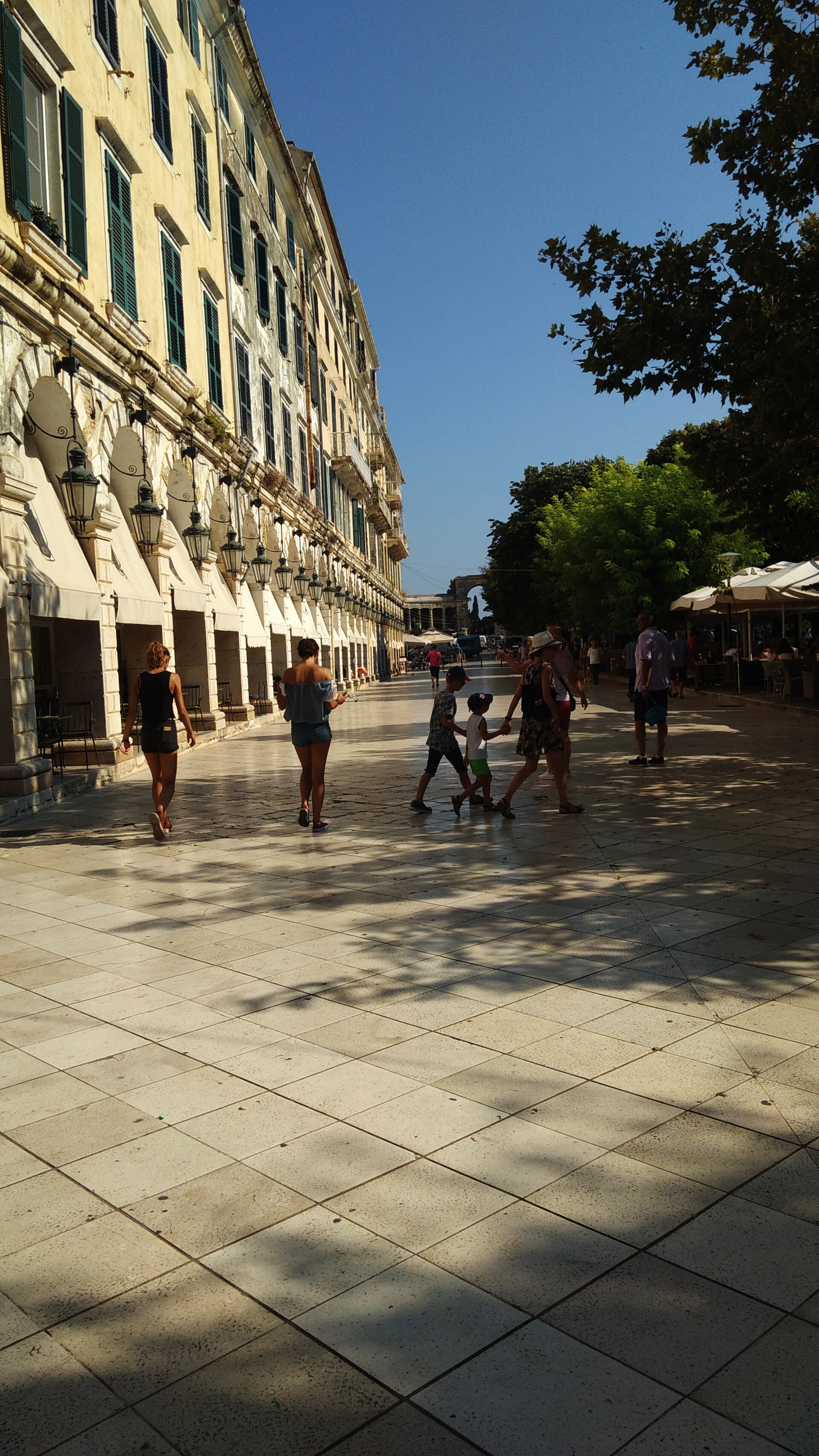 Corfu Old Town Liston and Spianada