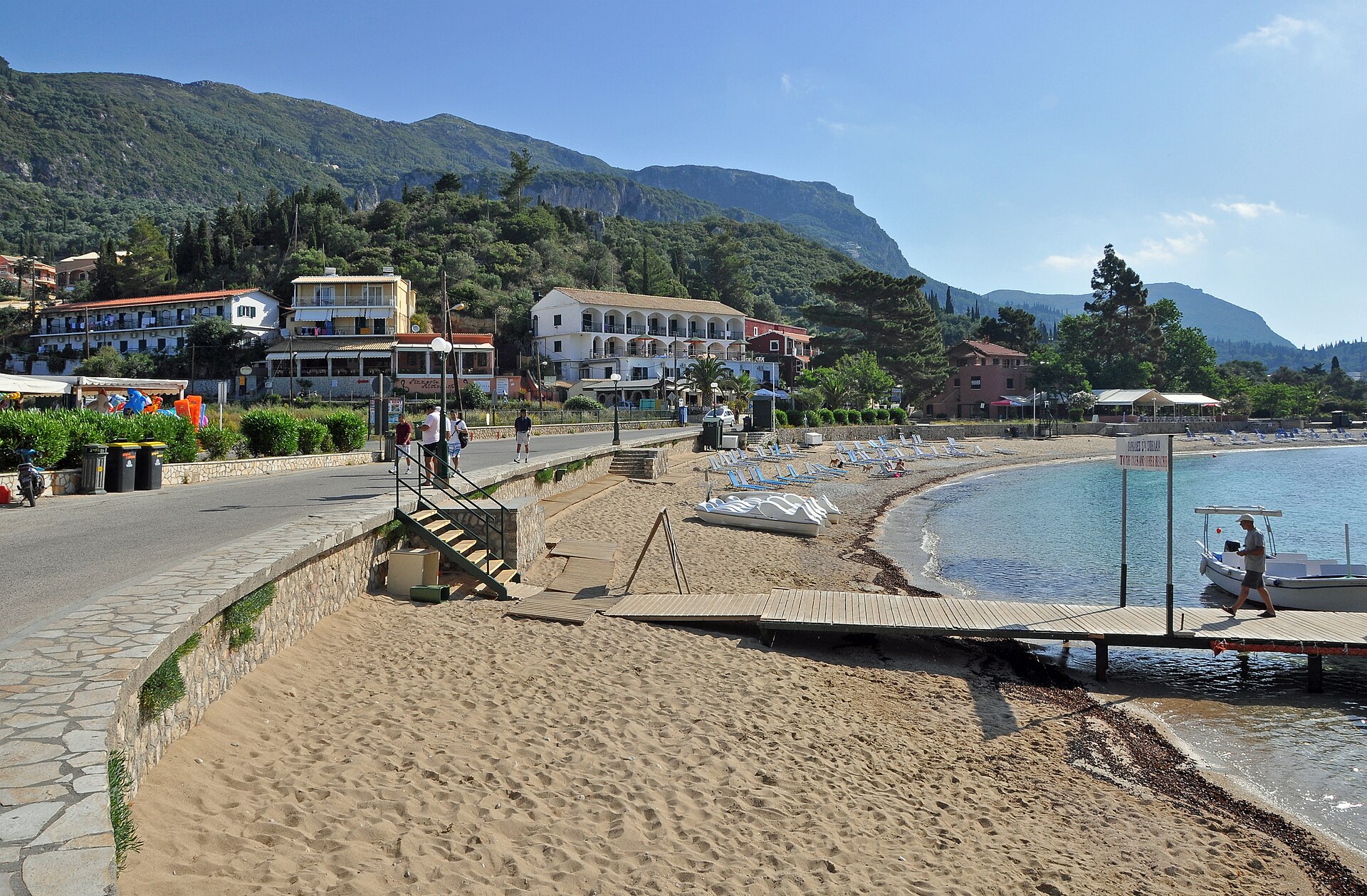 Paleokastritsa turquoise bay Corfu